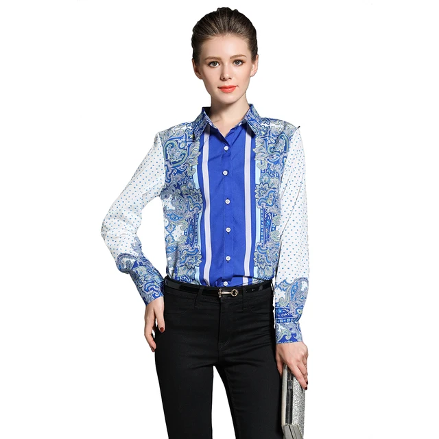 Autumn Boho Women Polo Shirts Long Sleeves Striped Polos Mujer Ladies