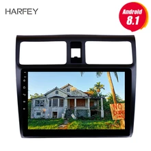 Harfey 10,1 дюймов Автомобильный gps радио для 2005 2006-2010 Suzuki Swift Android 8,1 головное устройство поддержка резервной камеры DVR 1080P