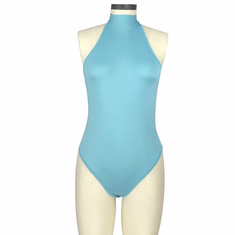 Пикантные Halfter средства ухода за кожей костюм для женщин Sleeveles Playsuit спинки Летний комбинезон короткие комбинезоны для малышек молния Клуб