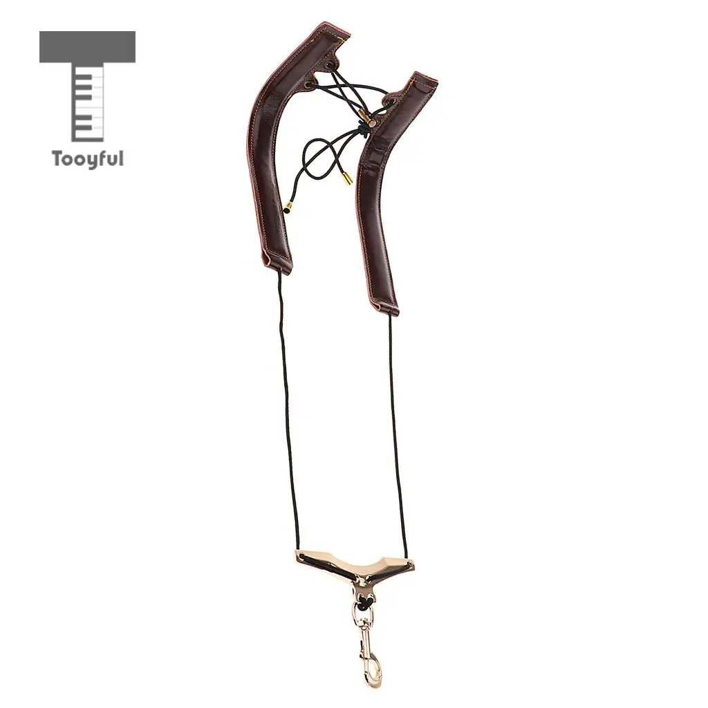 Tooyful Universal Saxophone Shoulder Neck Strap Adjustable Sax Harness Belt for Saxophonist Stage Accessory DIY