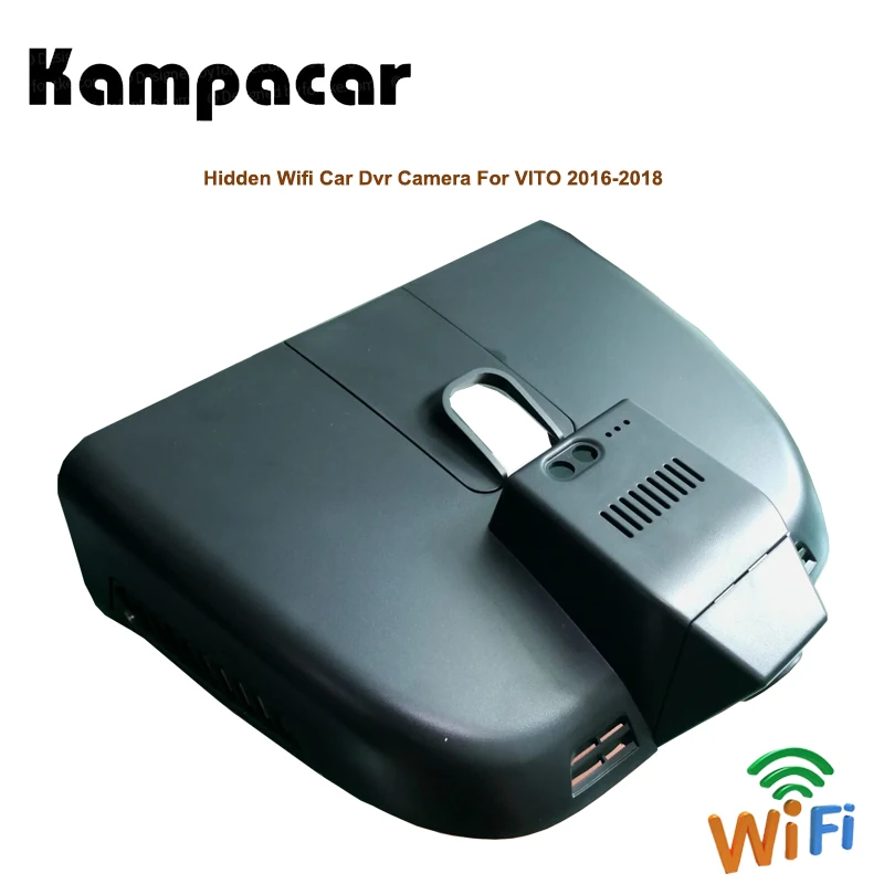 

Kampacar Auto Wifi Hidden Car Dvr Rearview Camera 1080P Driving Video Dash Cam Camera Recorder Dual Lens For Mercedes Benz VITO