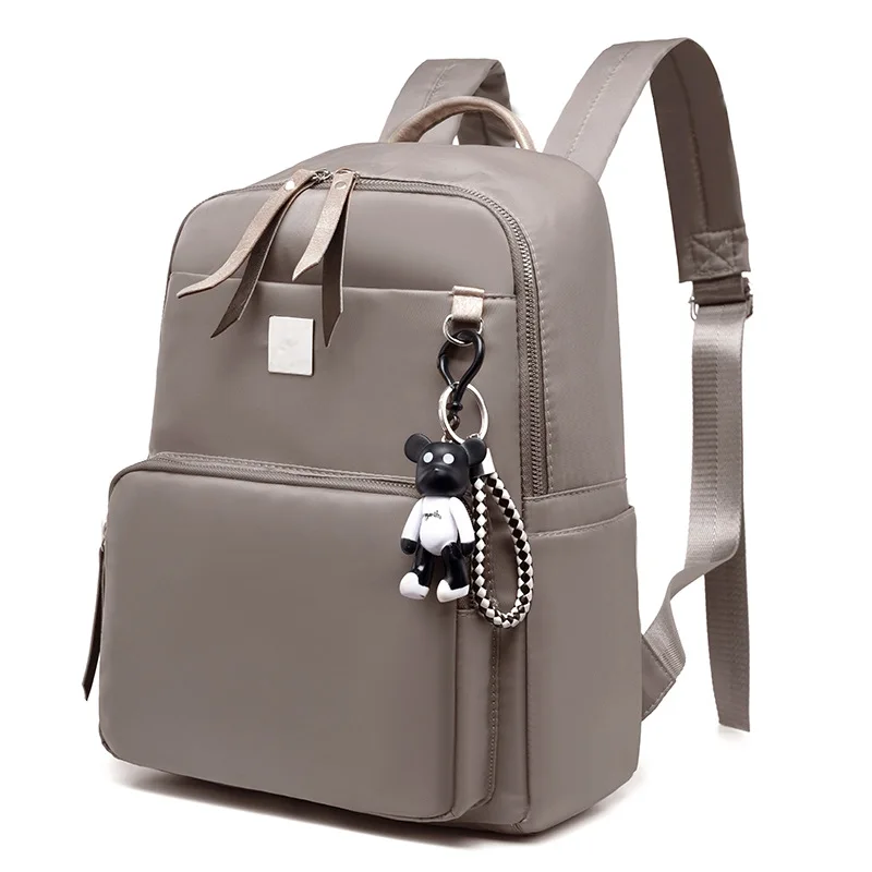 Arsmundi, дизайн, женский рюкзак, дикий, элегантный дизайн, рюкзак, нейлон, Повседневный, маленький рюкзак, подвеска в виде медведя, школьная сумка на плечо