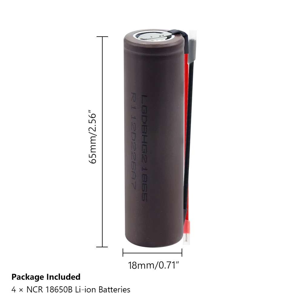 Высокая разрядка 20A 18650 HG2 высокоразрядная высокая сила тока + DIY Linie 3 7 V 3000mAh
