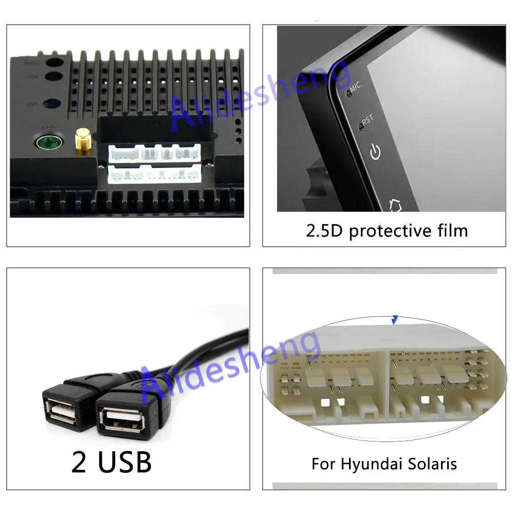 2.5D Android 8 1 автомобильный DVD мультимедийный плеер 2G RAM 32G ROM для Hyundai Verna Solaris 2017 2018