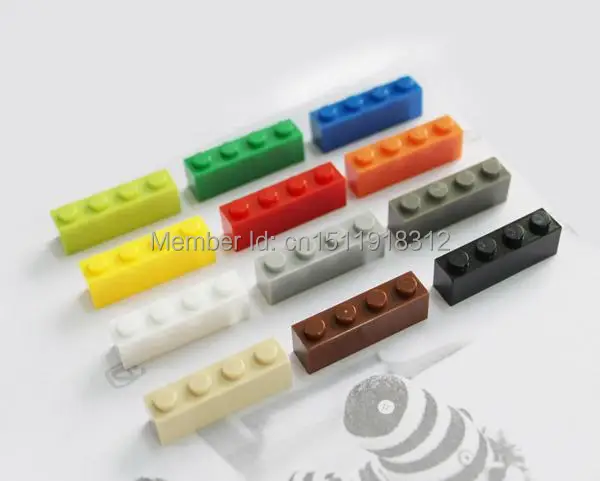 1X4* DIY Educational Assembling Toy Plastic Base Building Blocks Bricks Small Paticles For Kids Gifts Learning Toys 100pcs/lot baby-building-blocks