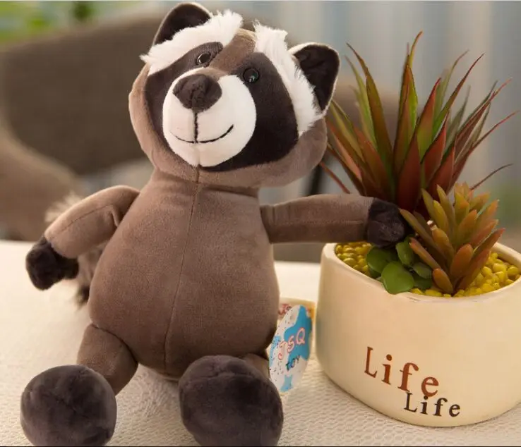 

small cute plush raccoon toy stuffed raccoon doll gift toy about 25cm
