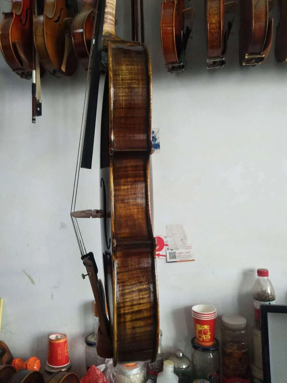 Master 16 "Viola модель Маджини nice задняя Дека из огненного клена and size ручная работа No2