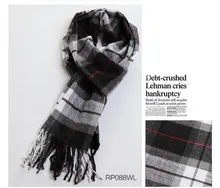 TARTAN PLAID Pashmina Shawl Stole Wrap High Quality Cashmere like Scarves L0281