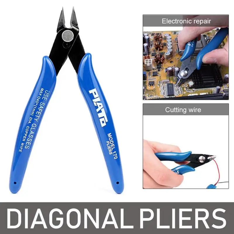 

1 x Mini Nose Cutting Nipper Plier Electrical Wire Cable Metal Puzzle Modeling Work Side Cutting Hand Tool Diagonal Plier