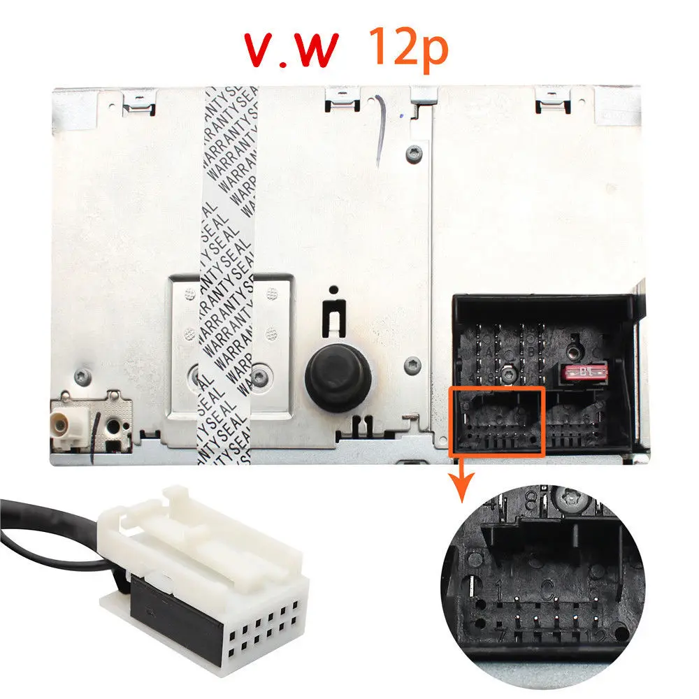 Moonet Car Audio MP3 AUX Adapter 3.5mm AUX USB Interface CD Changer For Audi Volkswagen Tiguan Touran T5 Golf Passat  QX091