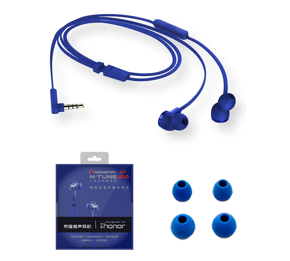 HONOR AM15 Magic Sound Earphones Wire Control In-ear Mobile Phone Earphones Stereo Original Earplugs (8)