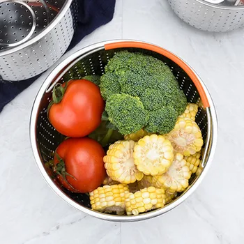 

Steamer Basket Stainless Steel Vegetable Drain Basket Pressure Cooker Accessories HFing