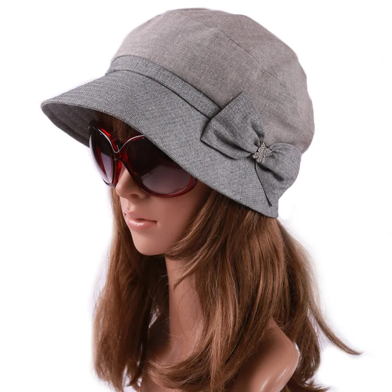 

Lady New Sun Visor Hat Adult Multi-color Optional Leisure Sun Cap Students Outside Travel Cap Girls Fashion Cap B-7336