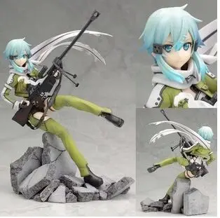 

Sword Art Online II Asada shino Phantom Bullet 1/7 Scale PVC Figure Collrctible Toy 9" 22.5CM SOFG032