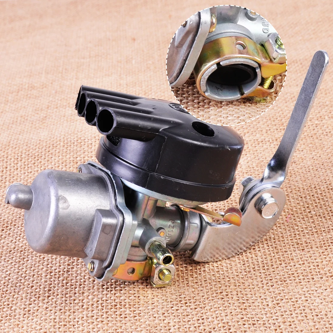 

CITALL New Carburetor Carb Replacement fit for 49cc 60cc 66cc 80cc Gasoline 2 Stroke Engine Motorized Bicycle Bike