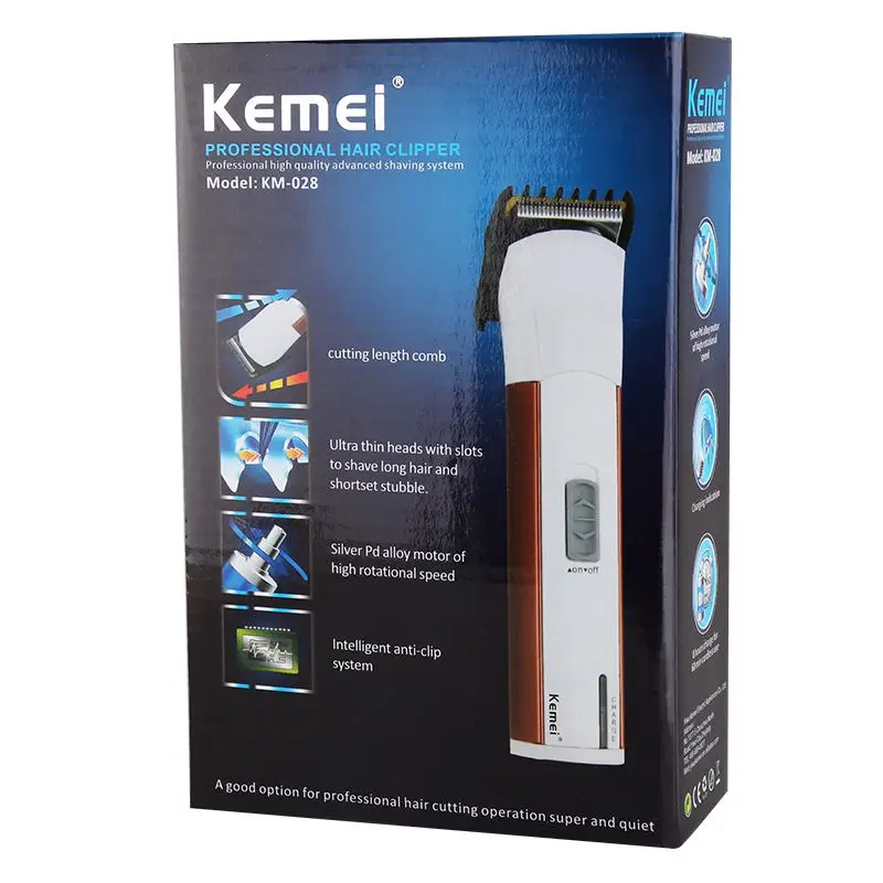 Волосы Kemei триммер для стрижки волос Аккумуляторная Батарея двойного назначения клипер