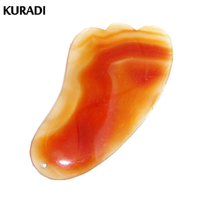

Natural Red Quartz Gua Sha Board Red Agate Jade Stone Body Facial Eye Scraping Plate Acupuncture Massage Relaxation Health Care