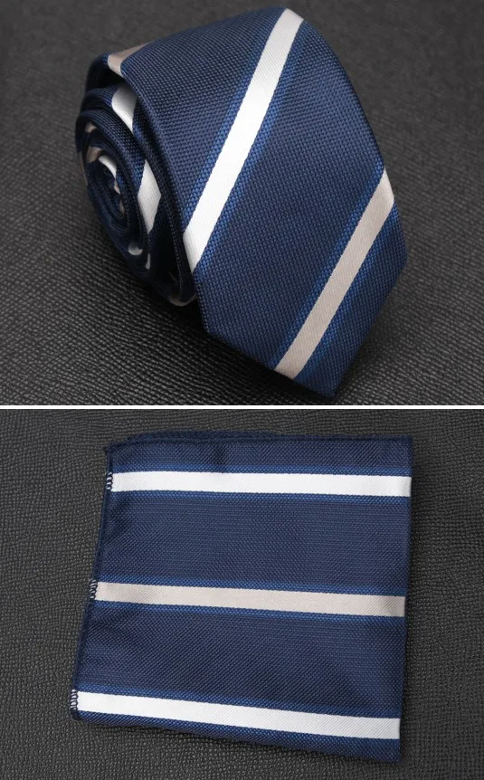 XGVOKH, мужской галстук-платок, набор, модные свадебные галстуки для мужчин, носовой галстук, галстук в горошек, в полоску, жаккардовый галстук, вечерние аксессуары - Цвет: LD-R1-G24