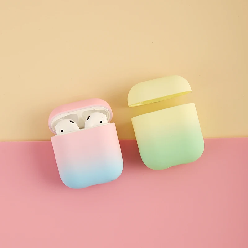 New Fashion Gradient PC Hard Case for Apple Airpods 1 2 Case Bluetooth Earphone Accessories Charging Box Bag New Fashion Gradient PC Hard Case for Apple Airpods 1 2 Case Bluetooth Earphone Accessories Charging Box Bag