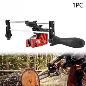 Профессиональная газонокосилка, цепная пила, направляющая для точилки, шлифовальная направляющая для садовой цепной пилы, точилка, садовые инструменты, универсальные - изображение