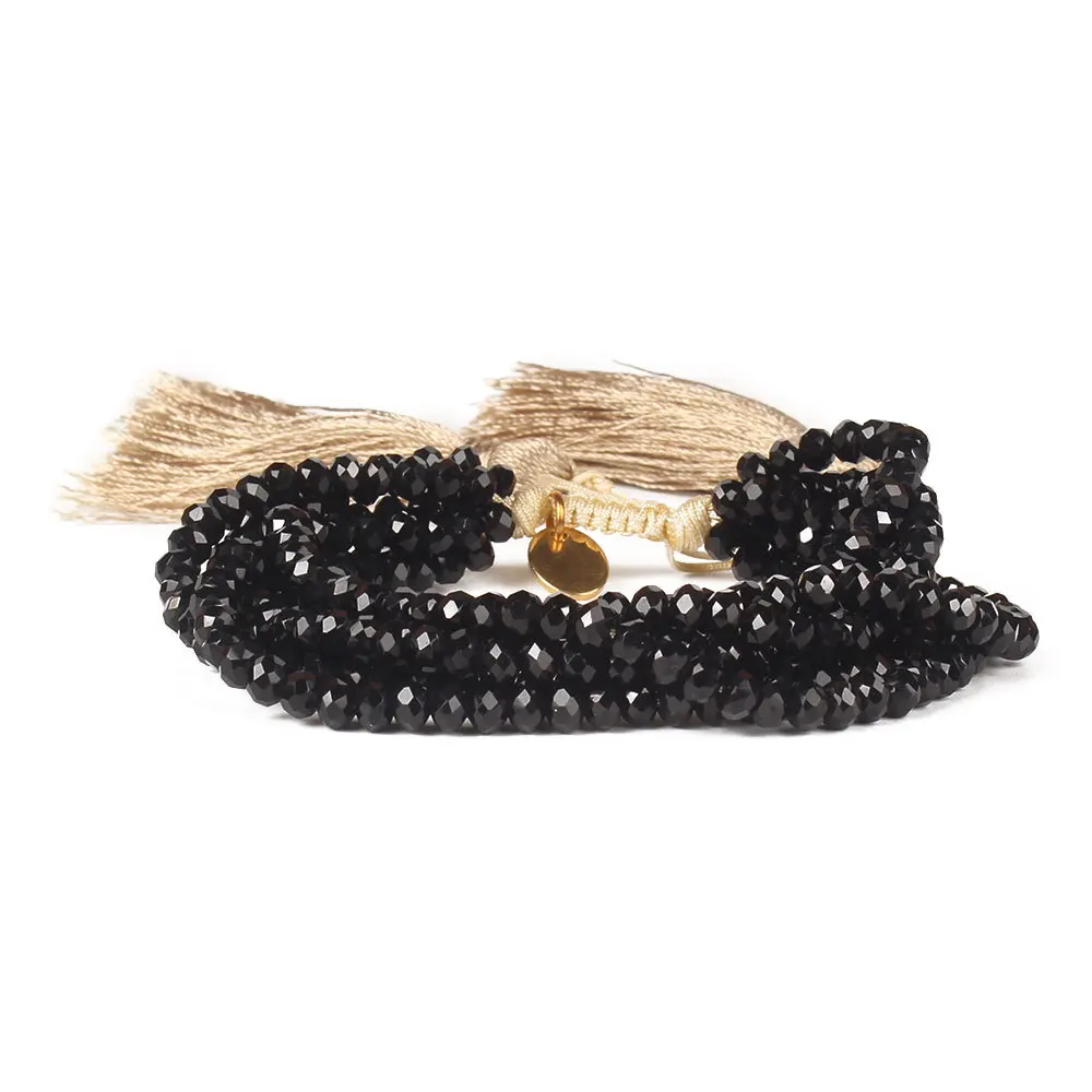 Новые браслеты с кисточками Miyuki, украшенные бисером, тканые, золотые, черные, очаровательные модные браслеты Bohe, лидер продаж, ювелирные изделия, подарок для женщин и девочек - Окраска металла: Black - 2