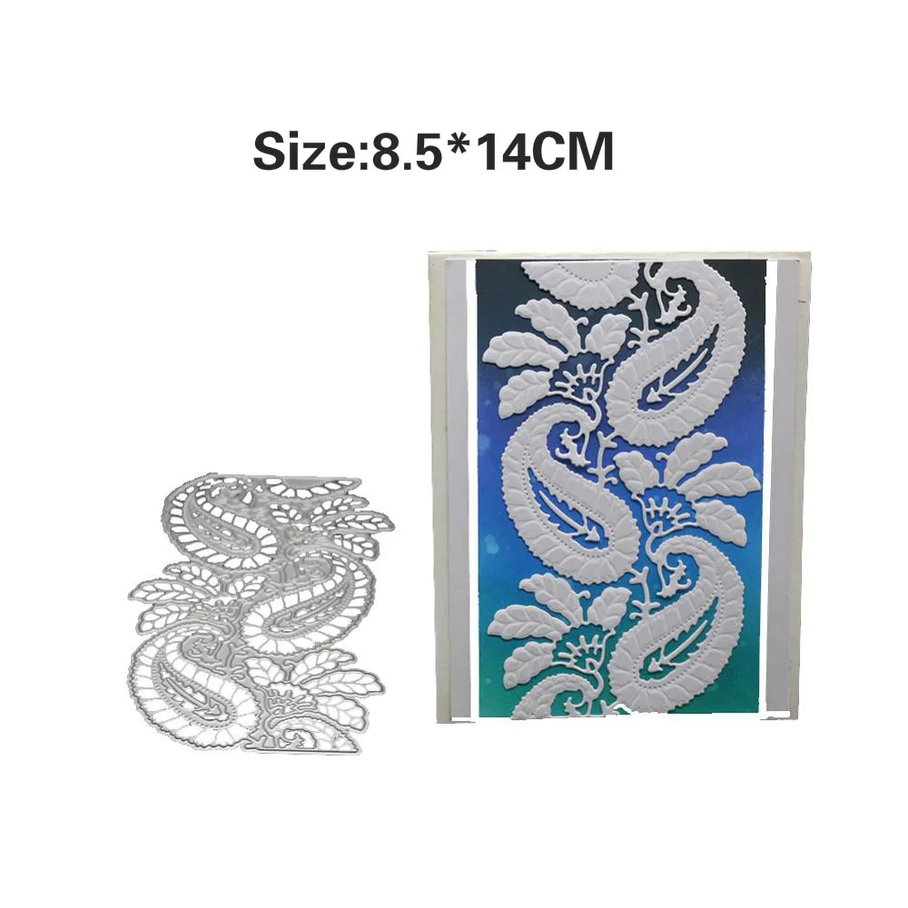 

Lace Hollow Border Metal Cutting Dies Stencil Frame for Scrapbooking Greeting Card edge Embossing Template DIY Craft new
