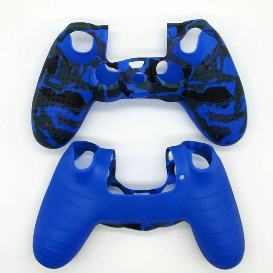 Soft Silicone Rubber Case Cover Protector for Sony PS4 for Play Station 4 Gamepad Joystick
