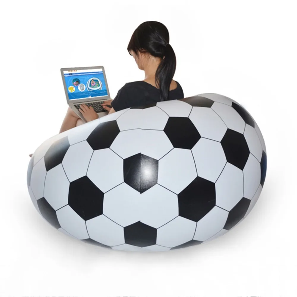 Fashion Inflatable Sofa Air Soccar Football Self Bean Bag Chair Portable Outdoor Garden Sofa Living Room Furniture Corner Sofa