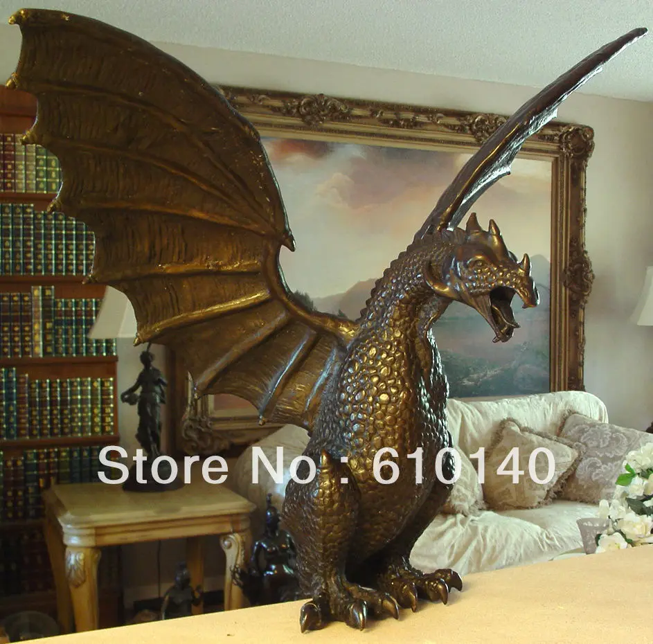 Dragon Drusilla bronze personnage fantasyfigur personnage Bronze Nouveau Gargouilles ro-88753