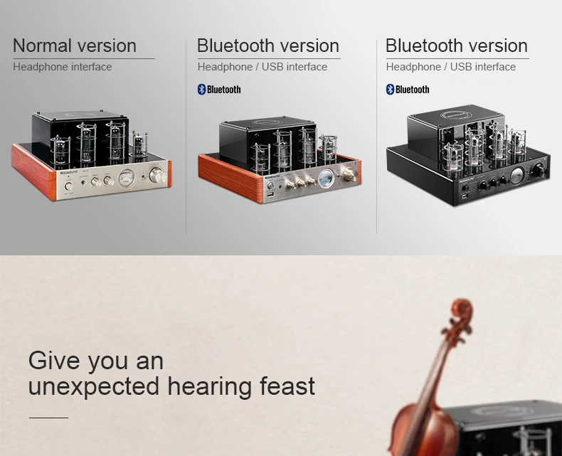 Clearance Nobsound MS-10DMKII MP3 HiFi 2.0 Home Audio Bluetooth Vacuum Tube Integrated Amplifier Input USB/AUX Power Amplifier 6P1*2+6N1*2 1 Clearance Nobsound MS-10DMKII MP3 HiFi 2.0 Home Audio Bluetooth Vacuum Tube Integrated Amplifier Input USB/AUX Power Amplifier 6P1*2+6N1*2 1