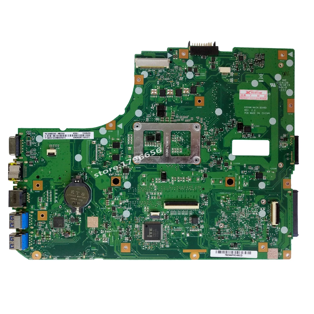 K55VJ Motherboard GT635M HM77 RAM For ASUS K55VJ A55V laptop Motherboard K55VJ Mainboard K55VJ Motherboard test 100% OK