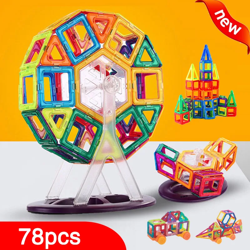 Магнитный конструктор BD Mini 78 шт./152 шт. игрушки модель конструктора сделай сам 3D