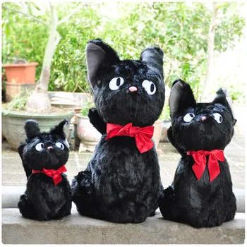 

1pcs Anime Kiki's Delivery Service Hayao Miyazaki Black JiJi Plush Soft Toy Kawaii Kids Popular Sleeping Bed Room Decoration Toy