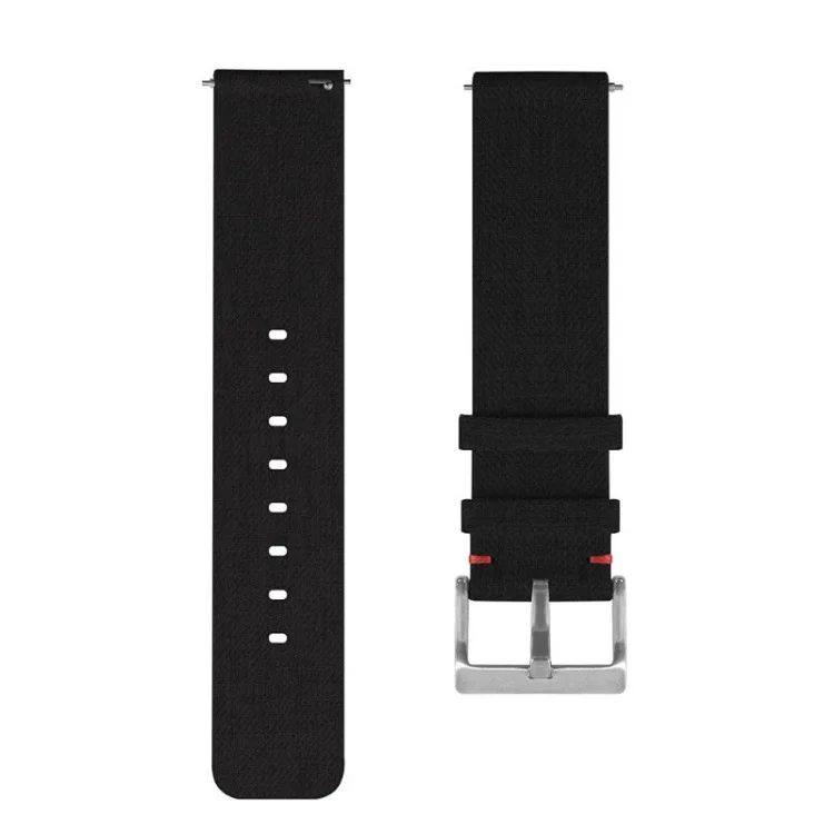 black Ремешок 22 20 мм для samsung gear sport S2 S3 Classic Frontier galaxy watch 42 46 мм ремешок huami amazfit bip huawei honor magic gt 2 - Цвет ремешка: black