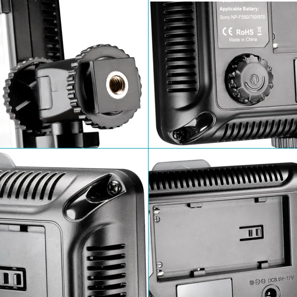 Neewer фотостудия 176 светодиодный ультра яркий Диммируемый на камеру видео светильник с 1/4 дюймовым резьбовым креплением для Canon/Nikon/Pentax/и т. Д