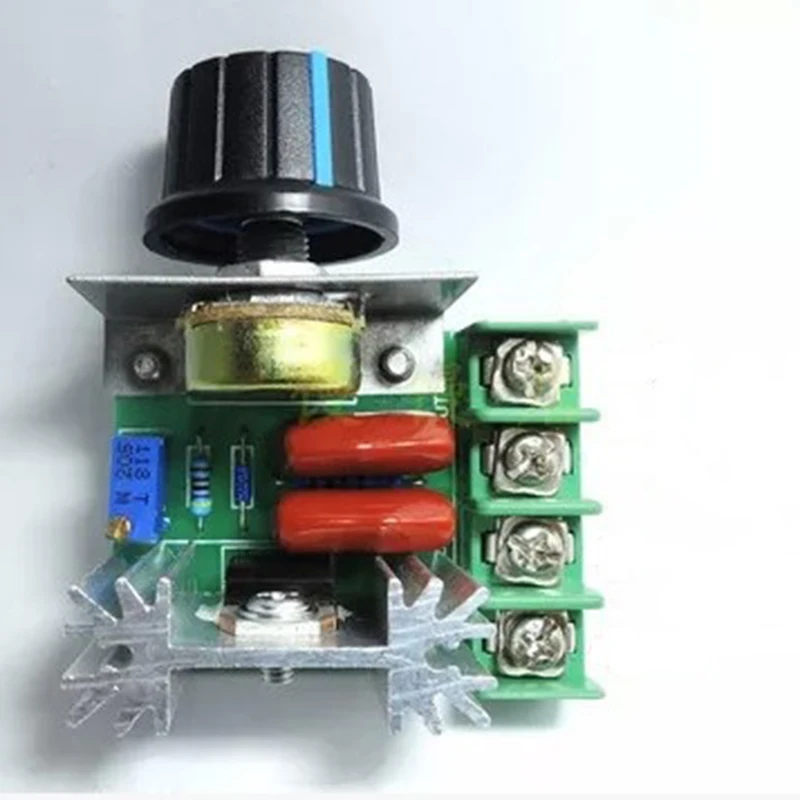 Светодиодный диммер 220 В регулятор напряжения 2000 Вт SCR Электронный Термостат Регулятор скорости двигателя светодиодный светильник