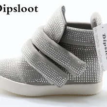 Новинка; модная женская обувь на плоской платформе с кристаллами; женская повседневная обувь на плоской подошве с круглым носком; обувь на толстой подошве с пряжкой; Цвет Черный; замшевая обувь на плоской подошве; размеры 41