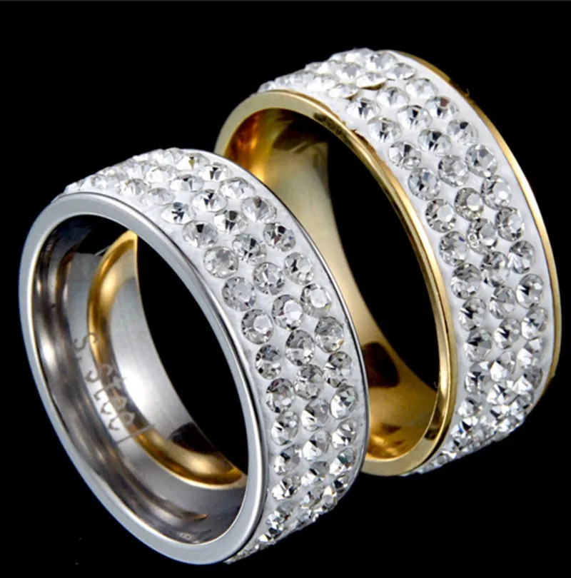 Buy Luxury Wedding Rings For Women 3 Rows