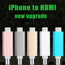 HDTV AV кабель адаптер 2 in1 2 м для iPAD iPhone6 6s 7 plus Кабель HDMI HD HDMI+ USB кабель для передачи данных для iPhone 7, 6 6s 5S 5 SE