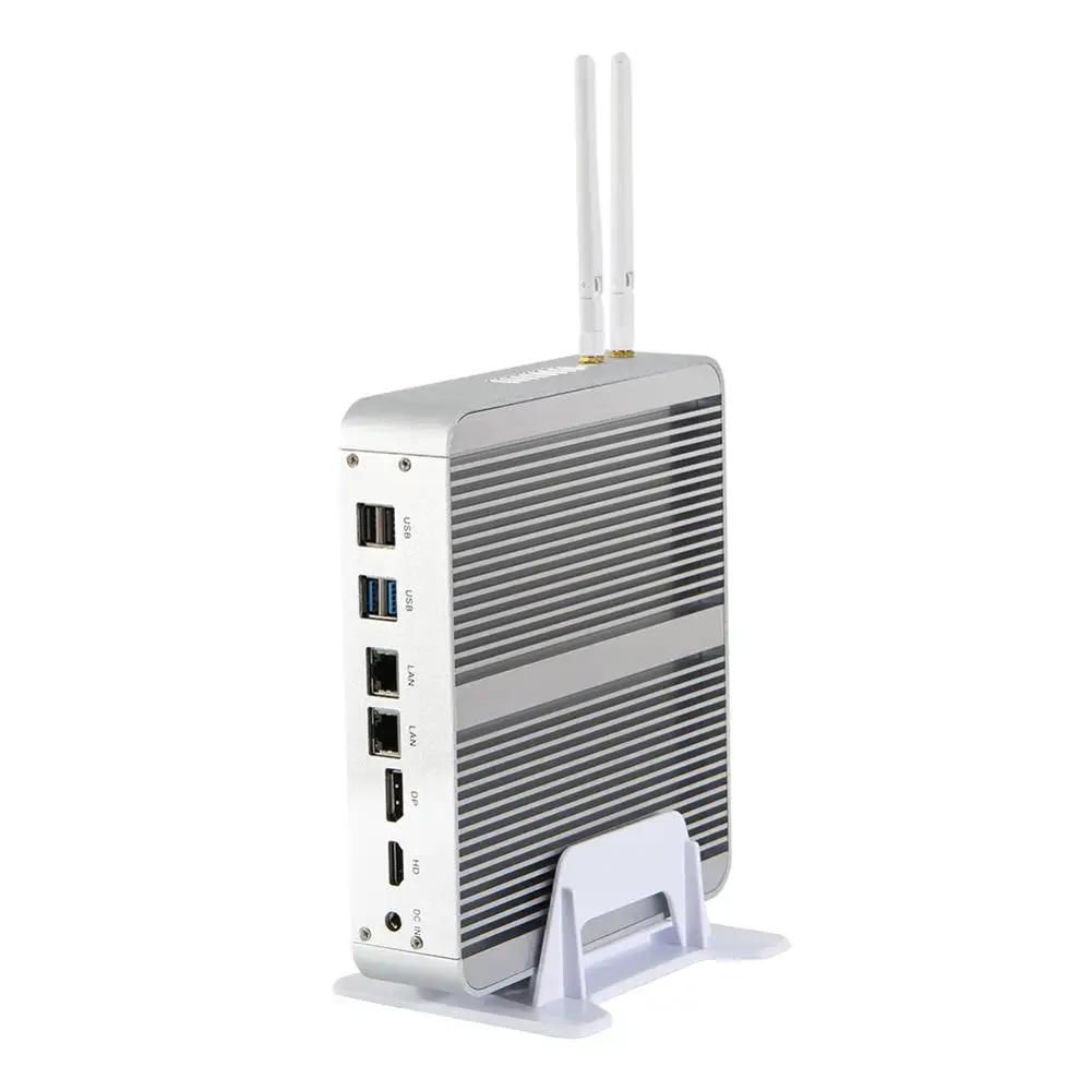 

4K Fanless Mini PC,Desktop Computers,Windows 10 Pro/Linux,Intel Core I5 7260U,[HUNSN BM17L],[DP/HD/2LAN/4USB3.0/4USB2.0]