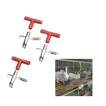 

5PCS Animal Rabbit Feeder Drinker Water Automatic Nipple Waterer Bunny Rodents TB Sale