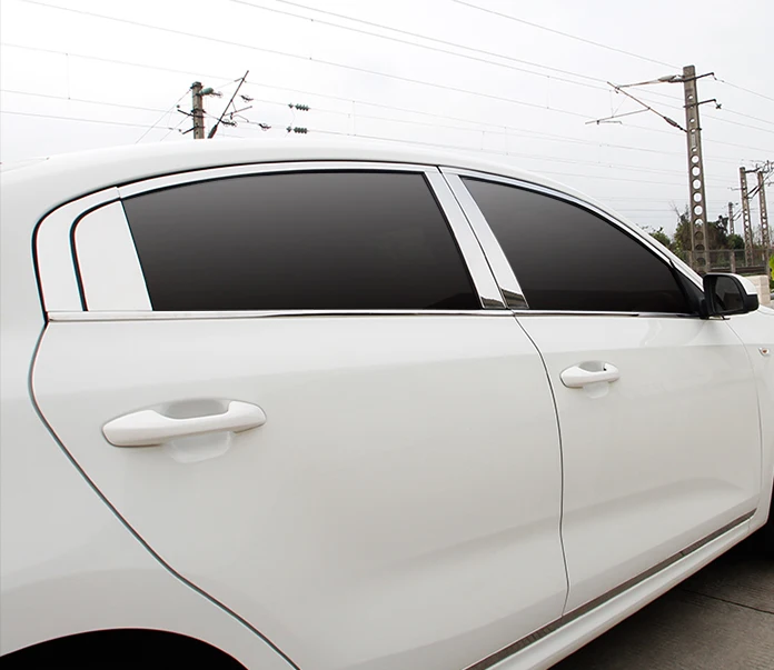 Для KIA K2 2017 оконная отделка яркая палка из нержавеющей стали|window trim|steel stainlessstainless