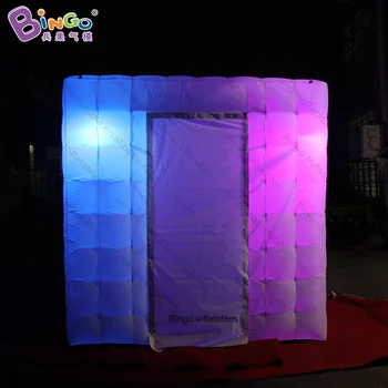 

2019 HOT SALES 2.4x2.4x2.4mh inflatable lighting LED photo booth balloon customized size logo color for advertising useing sale