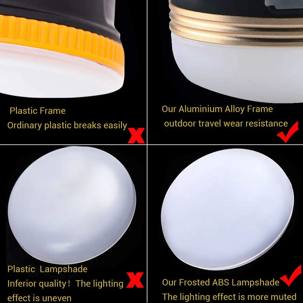 Fish On Tackle Store Portable LED Light Camping Outdoor Tent Umbrella Night Lamp Ultra Bright Rechargeable Glare Light Hiking Lantern 3 Modes Camping Light Apparel & Camping -Fish On Tackle Store Sales HTB1Mezma6gy uJjSZTEq6AYkFXay