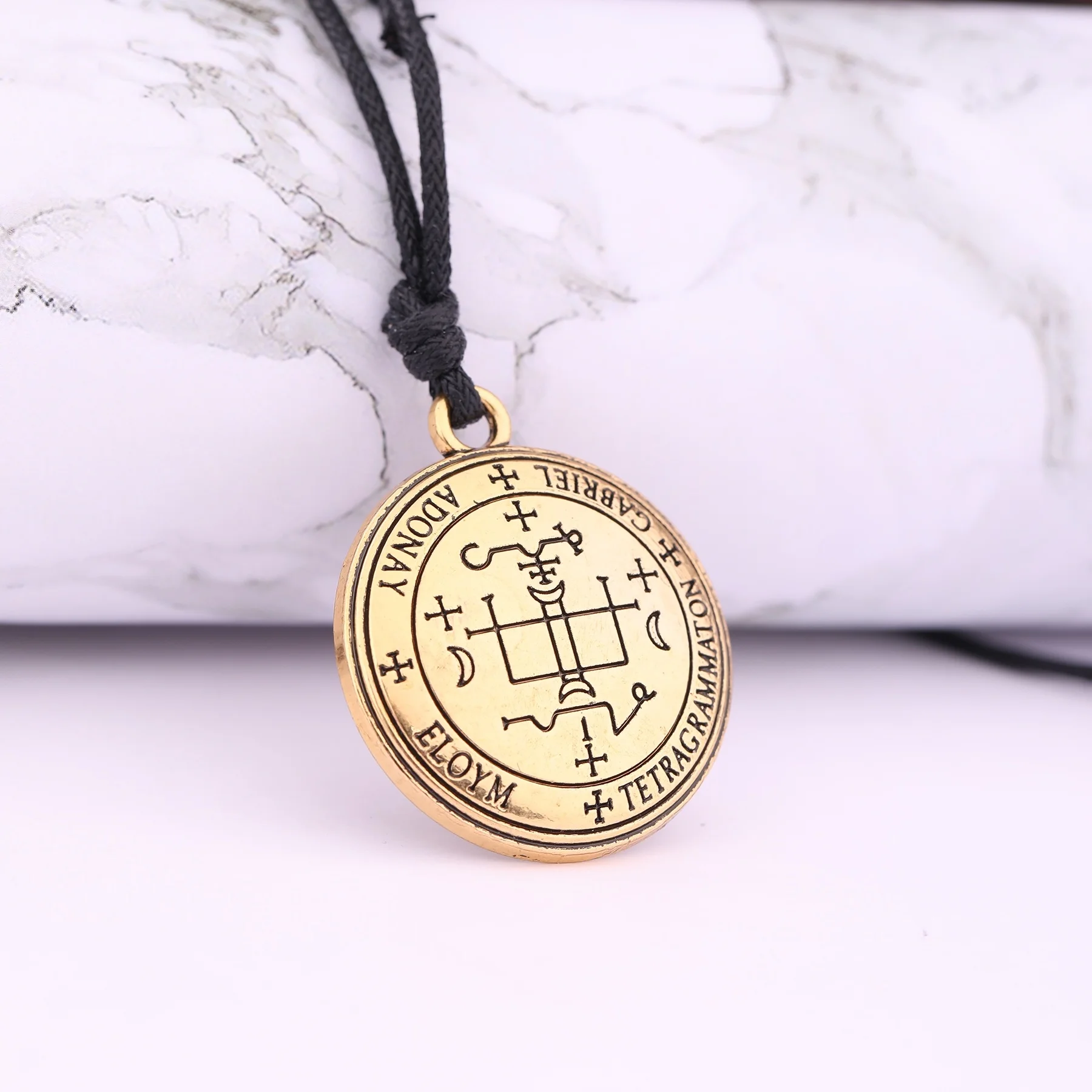 Винтажная ЭТНИЧЕСКАЯ подвеска в виде ангела от Archangel Gabriel Enochian талисман амулет