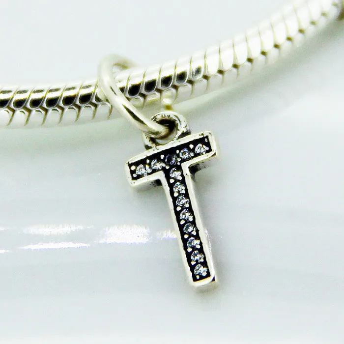 charm pandora lettera t charm pandora lettera t