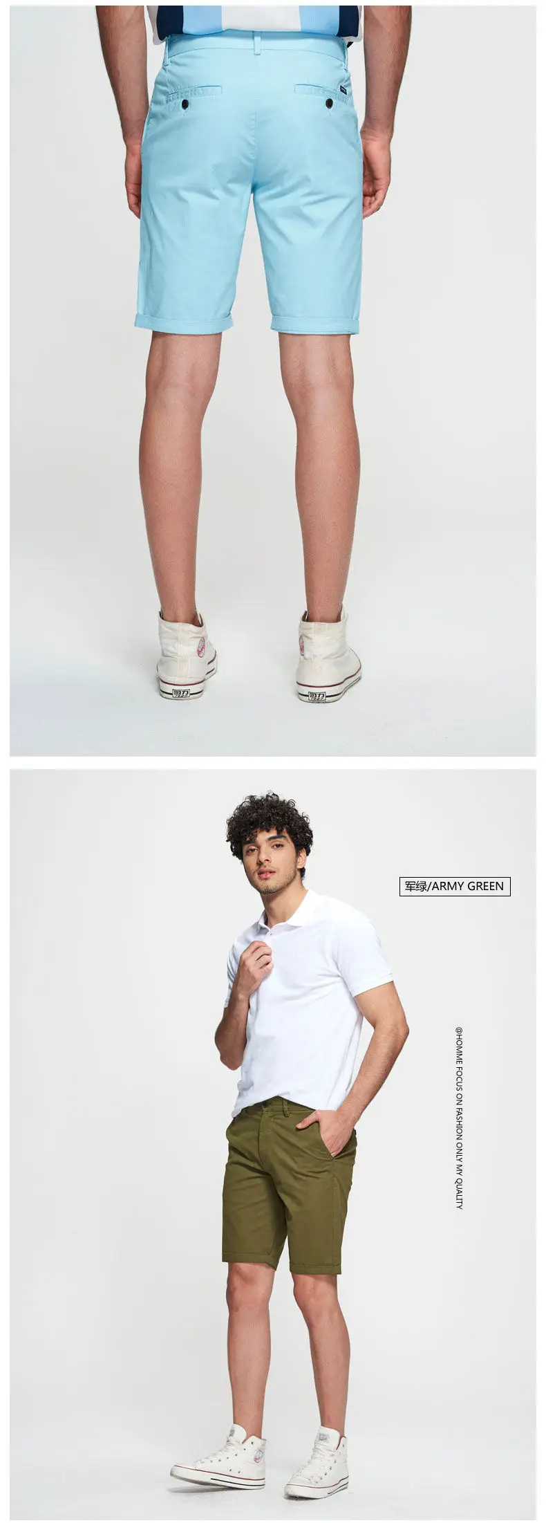 7Colors Cotton Shorts Men Summer Formal Business Shorts Male Quality Washed Cargo Short Pants Fitted Size Brand Travel Clothing 04