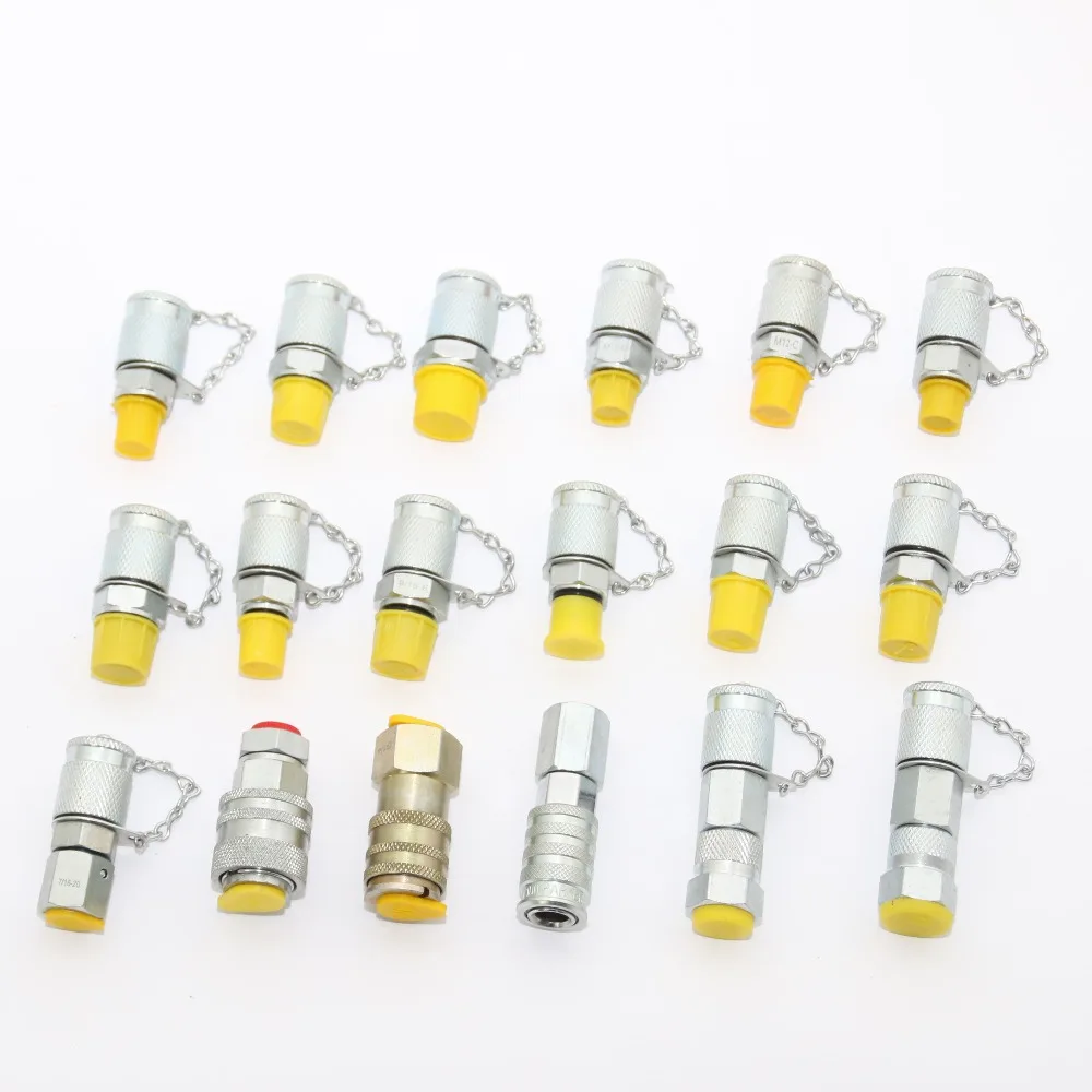 18 Pack Hydraulic Test Coupling Kit for Most Brand Excavator Construction machine 18 Pack Hydraulic Test Coupling Kit for Most Brand Excavator Construction machine