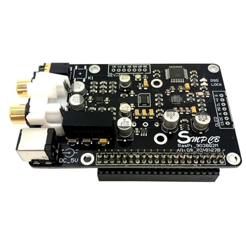 

New Es9038Q2M Opa1612 Op Decoder Digital Broadcast Board I2S 32Bit/384K Dsd128 for Raspberry Pi 2B 3B 3B+ Dac