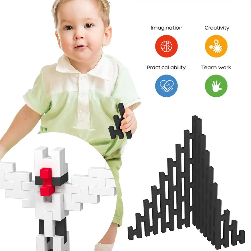 30 PCS 3D Block DIY Blocks Bricks Toys Building Block Kits Construction